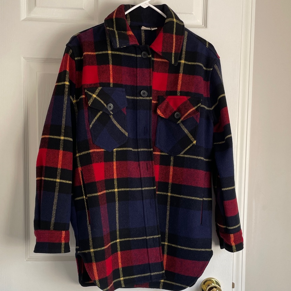 Red and Blue Plaid Jacket